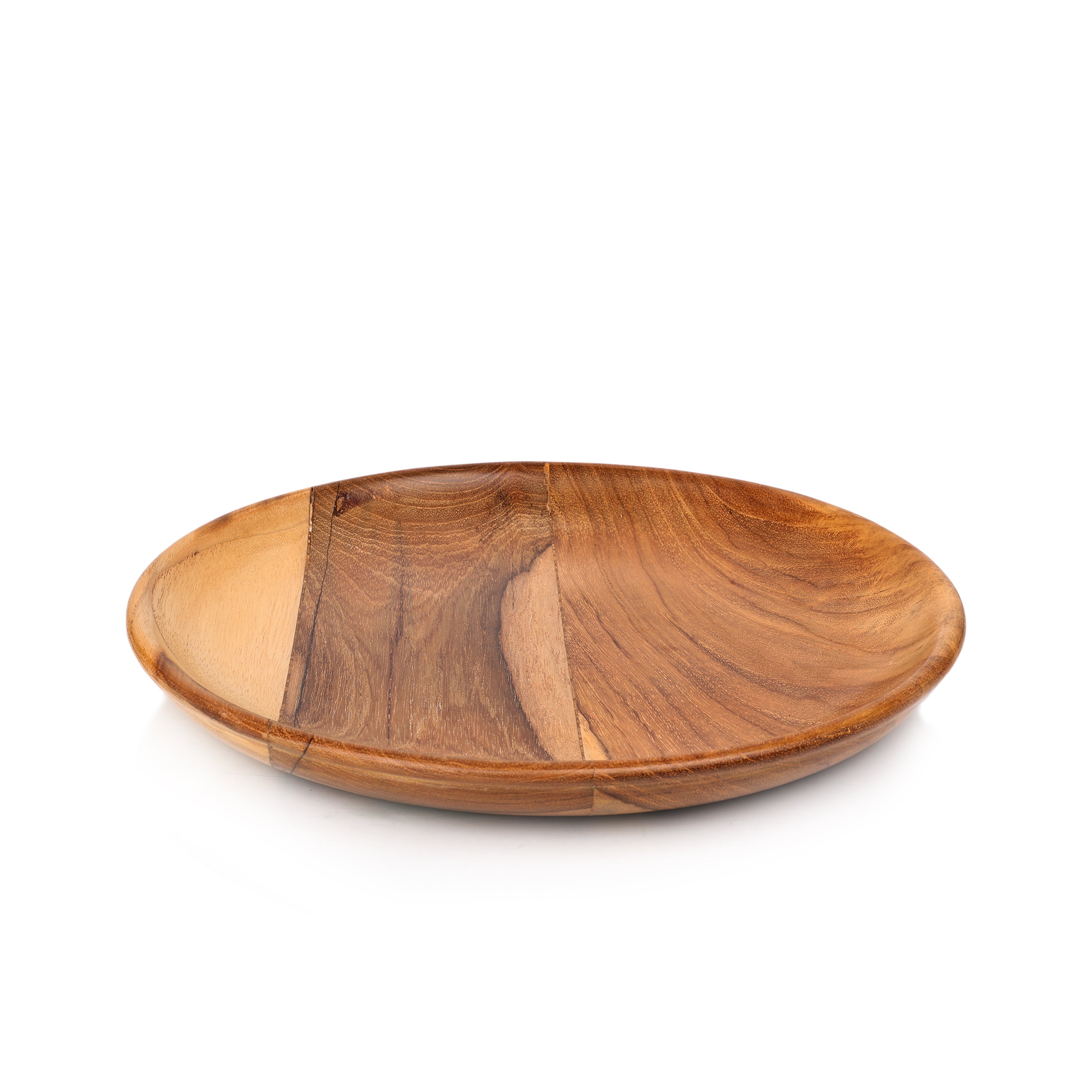 Teak Smooth Plate Taper 9"/22cm