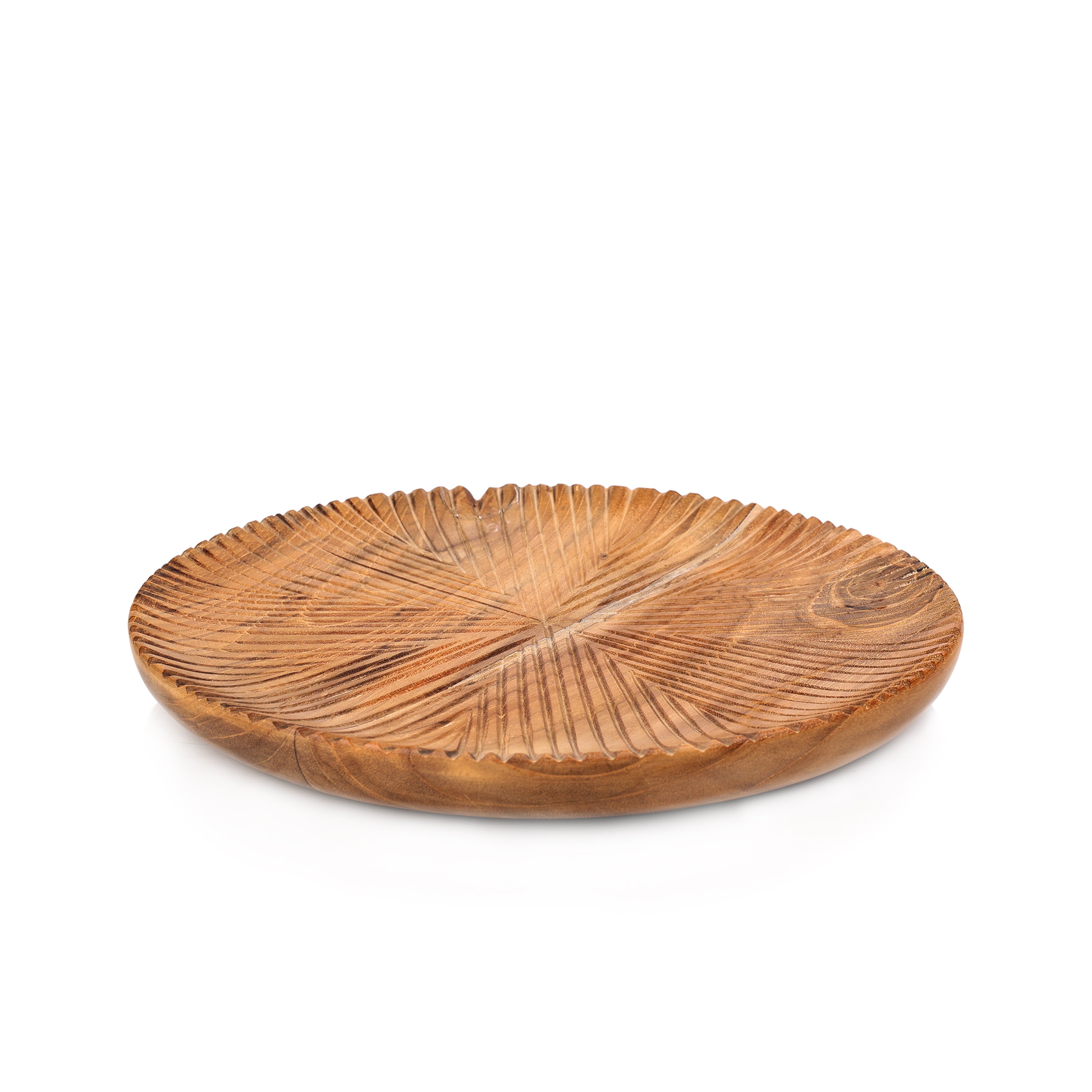 Teak Rough Plate 9" (23 cm)