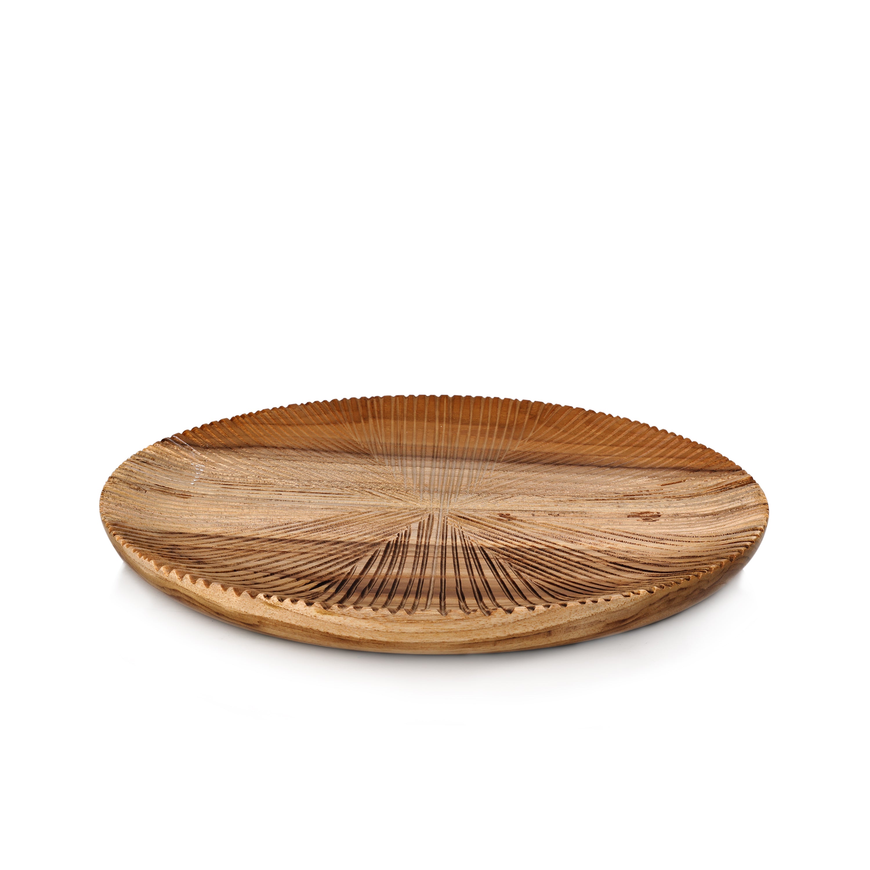 Teak Rough Plate 10" (25.5 cm)