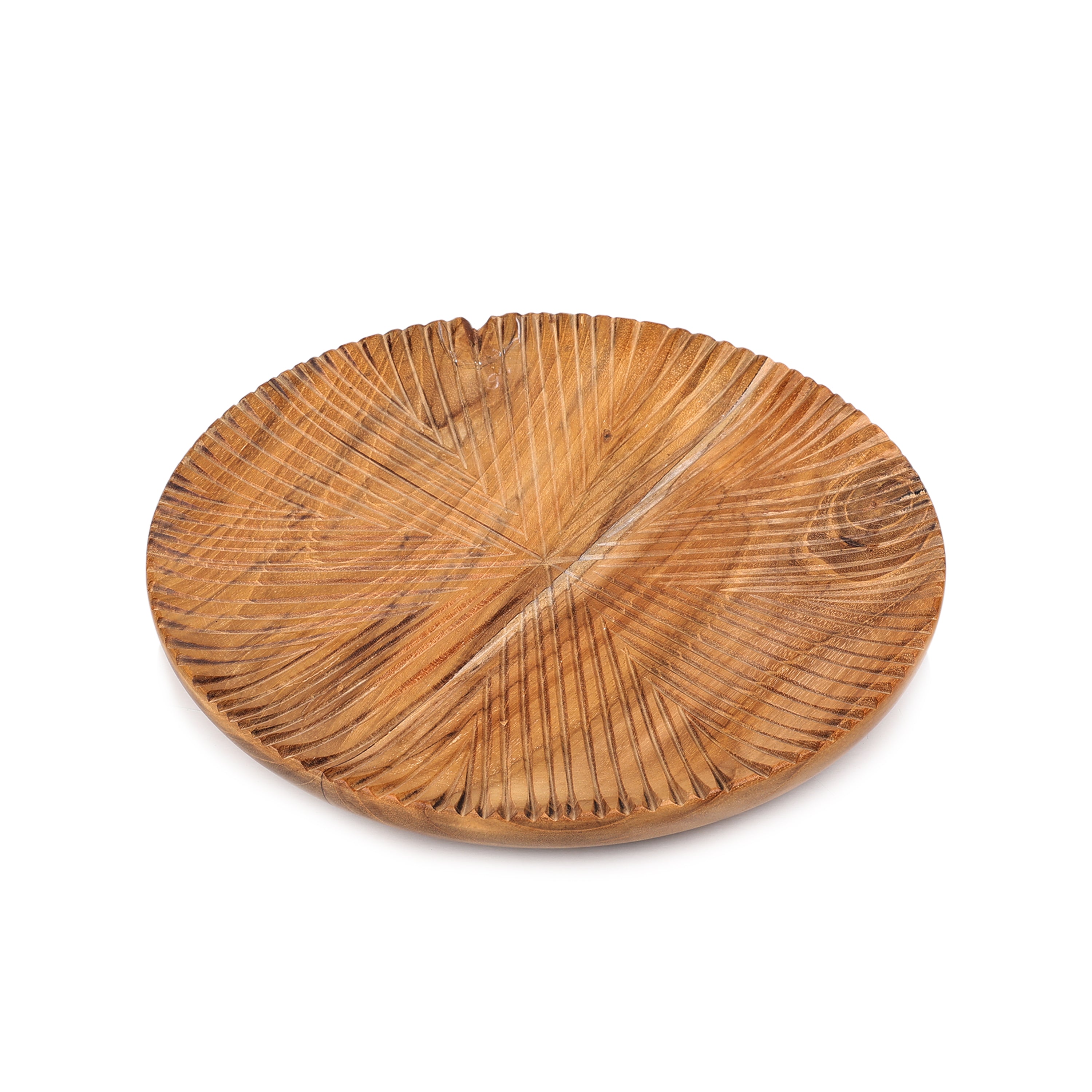 Teak Rough Plate 9" (23 cm)