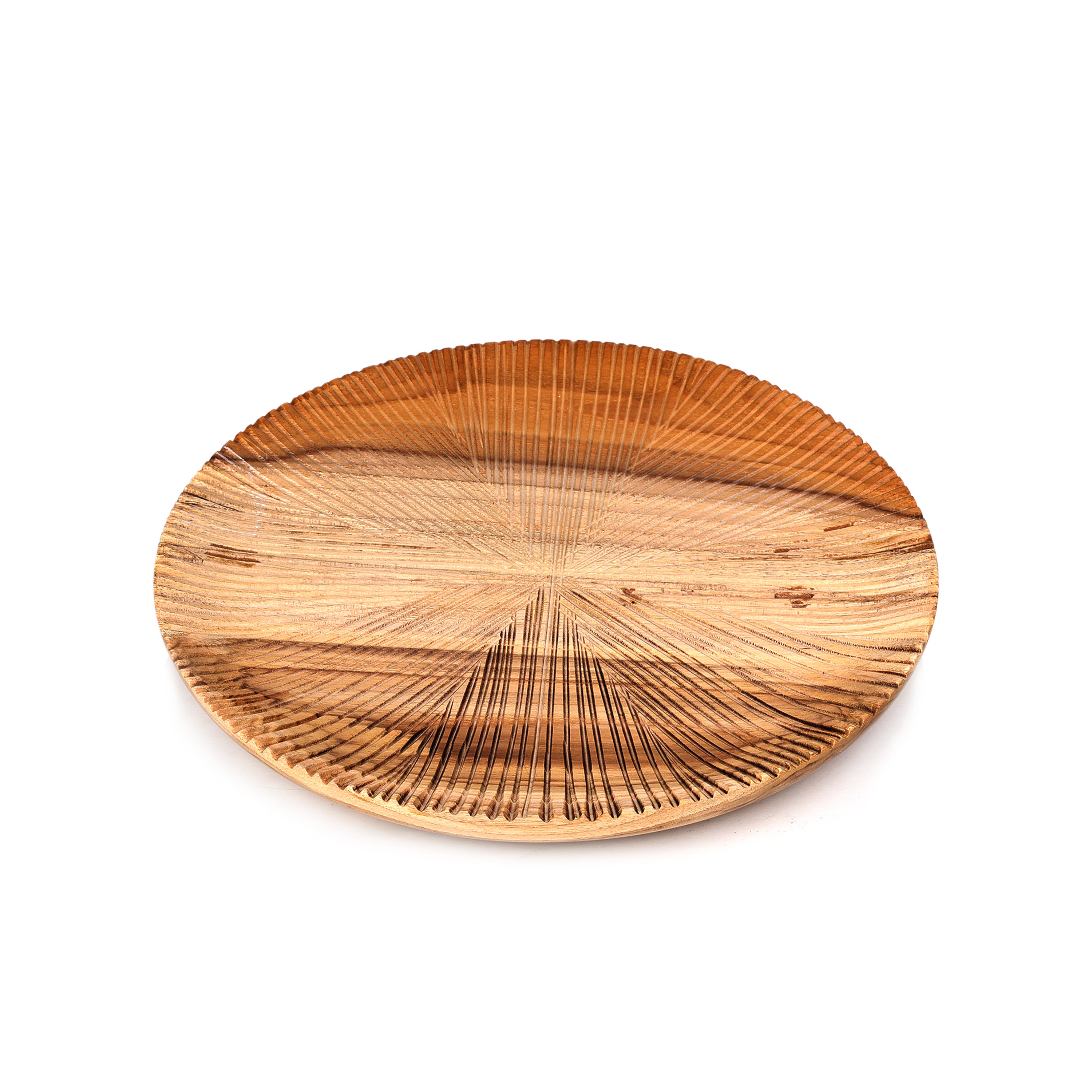 Teak Rough Plate 10" (25.5 cm)
