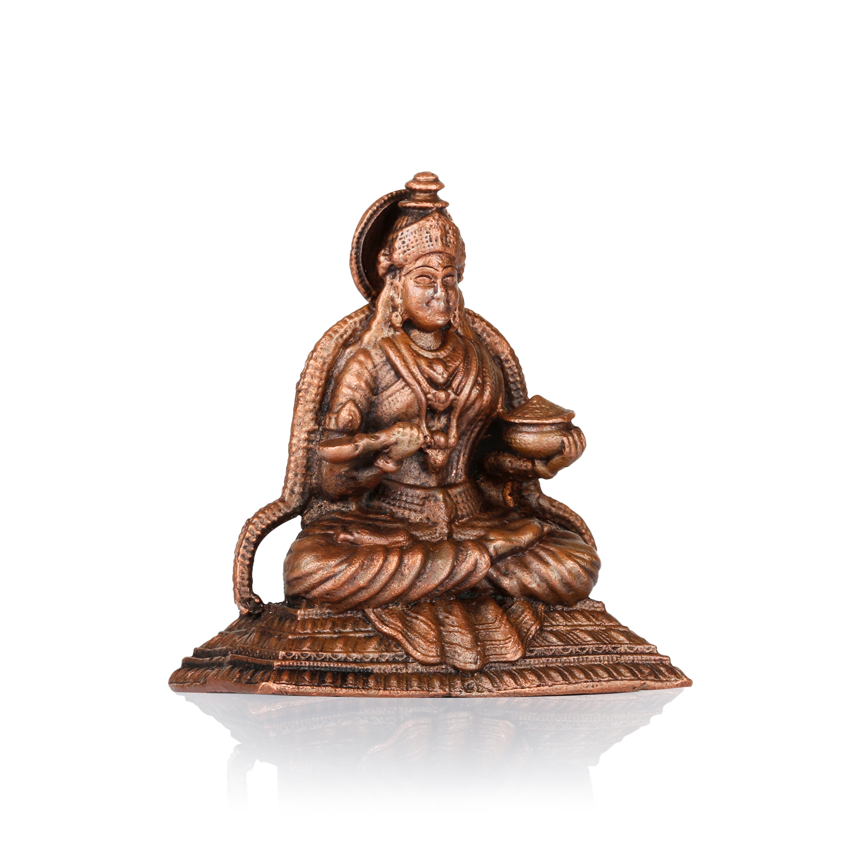Goddess Annapoorneshwari Copper Idol