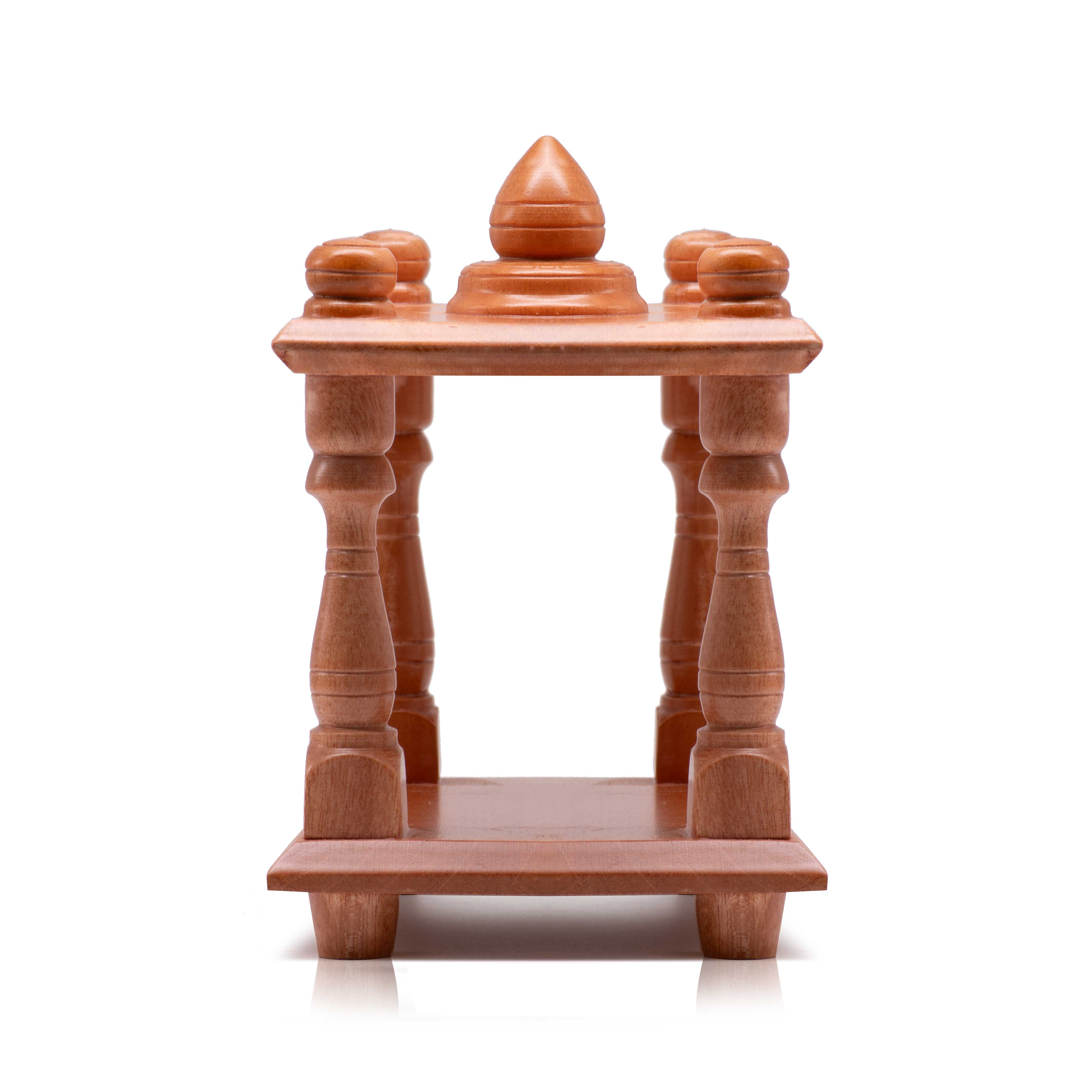 Small Wooden Mantapa - Natural Finish