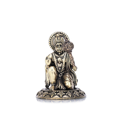 Lord Hanuman Sitting Brass Statue
