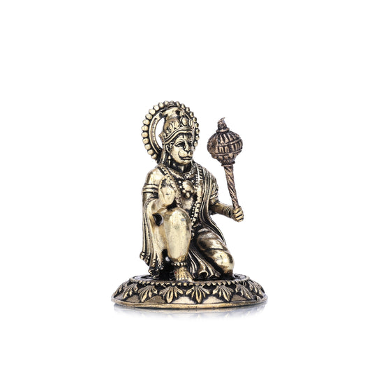 Lord Hanuman Sitting Brass Statue
