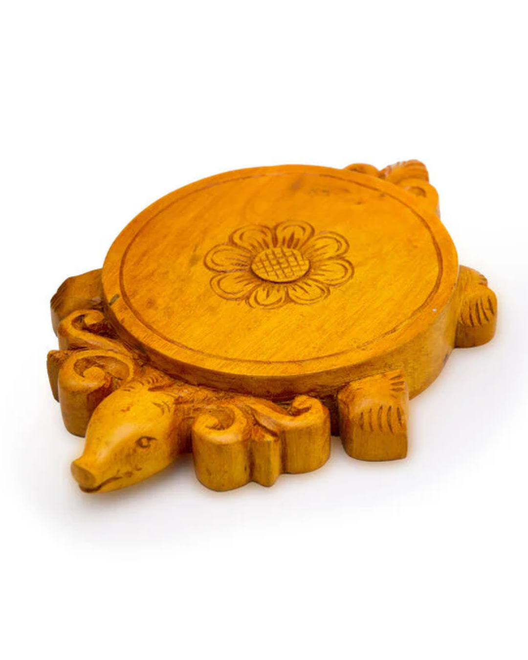 handmade jackfruit wood koorma asana or koorma peeta
