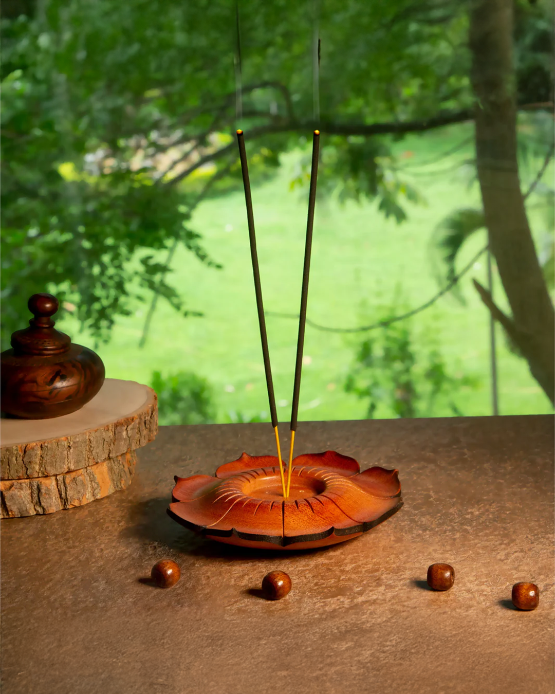 lotus ash catcher tea-light holder
