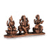 Goddess Lakshmi Ganesha Saraswathi Copper Idol