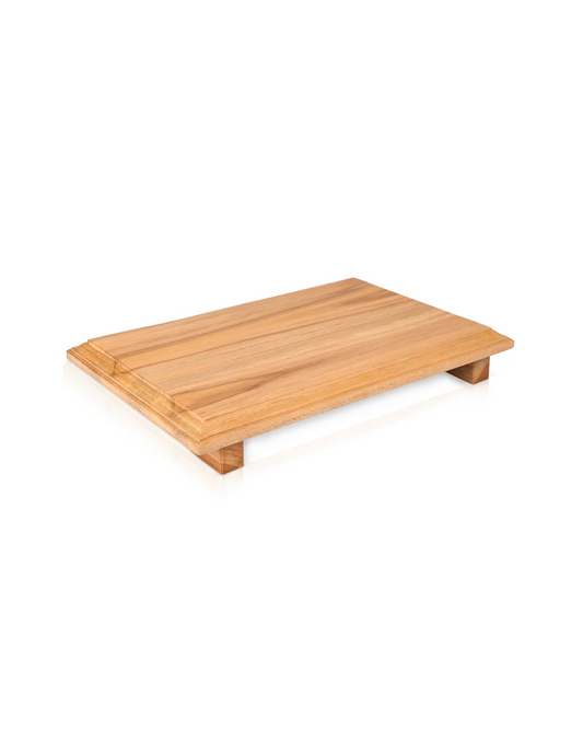 Handcrafted Teakwood Puja Peeta 30.48cm X 20.32cm