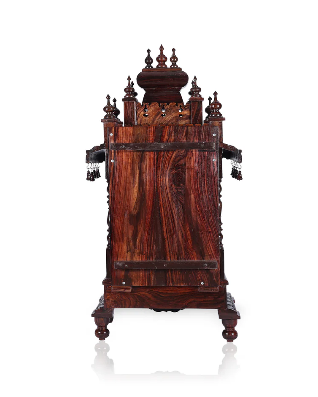 satva rosewood temple with ganesha inlayed with tray