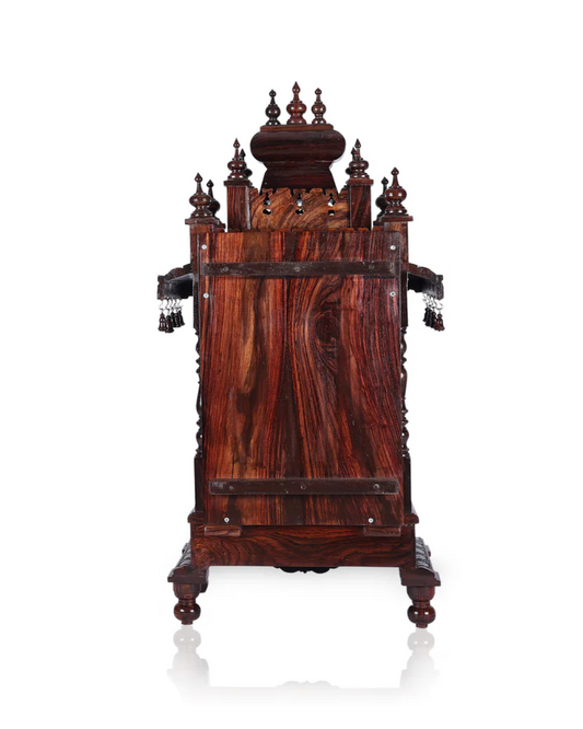 Satva Rosewood Temple with Ganesha Inlayed with Tray