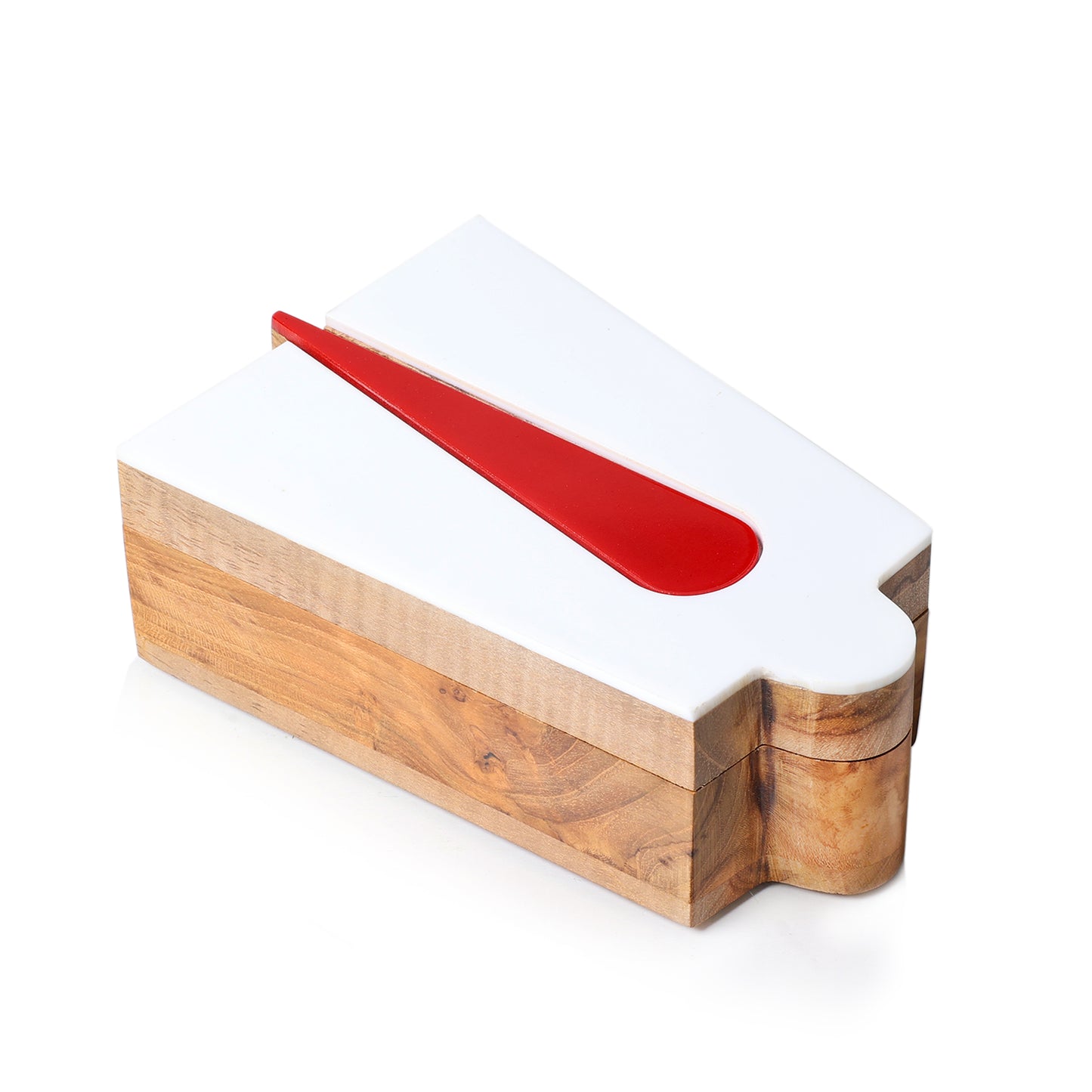 tengalai wooden tirumana petti - red