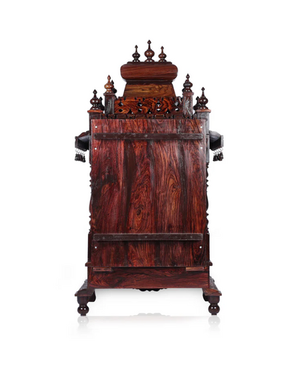 Chetana Rosewood Temple with Ganesha Inlayed with Tray