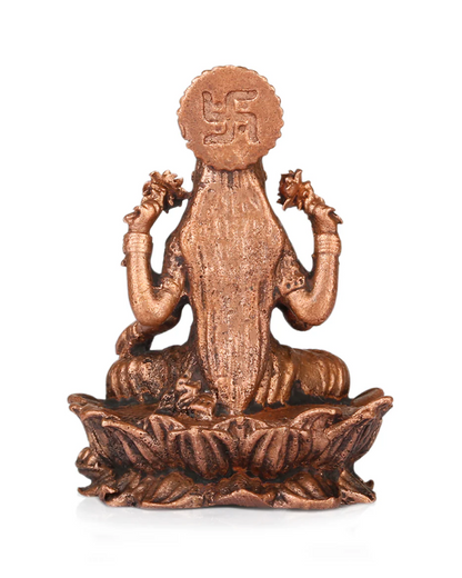 Goddess Dhanalakshmi Copper Idol