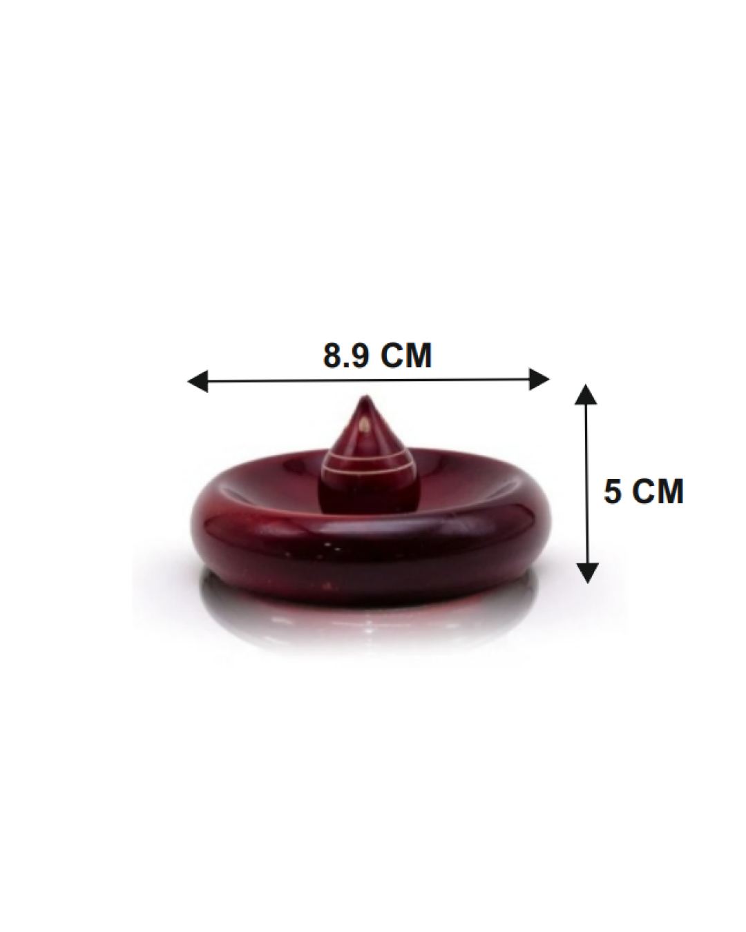 brown round incense holder