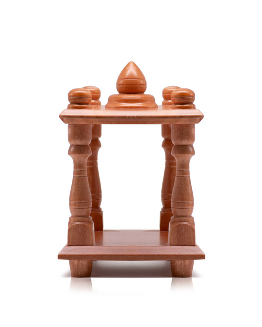 Small Wooden Mantapa - Natural Finish