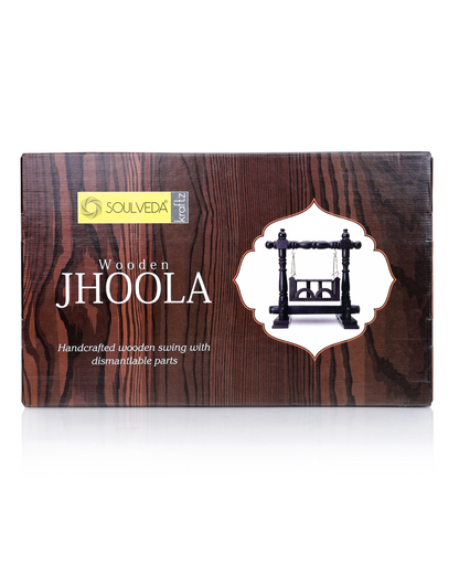 Wooden Jhoola Red Brown Matt