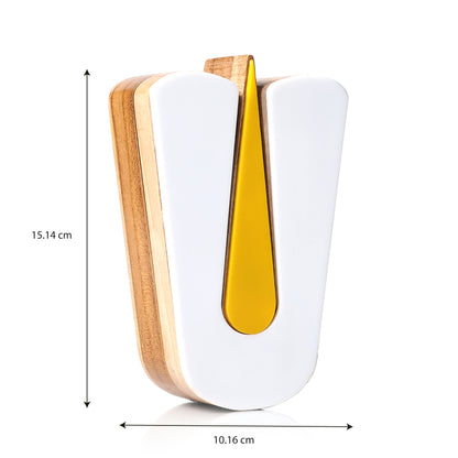 Vadagalai Wooden Tirumana Petti - Yellow