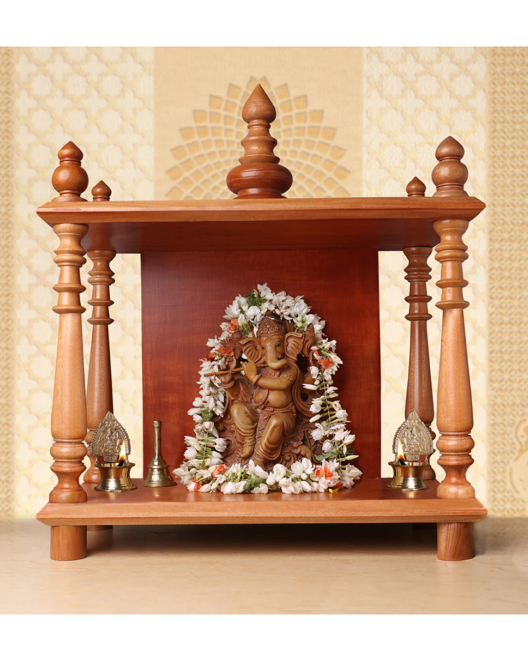 mahogany dismantalable mantapa - natural finish