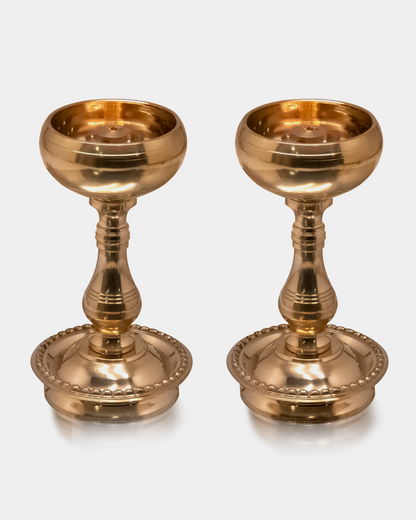 Brass Jodi Deepa for Special Pooja
