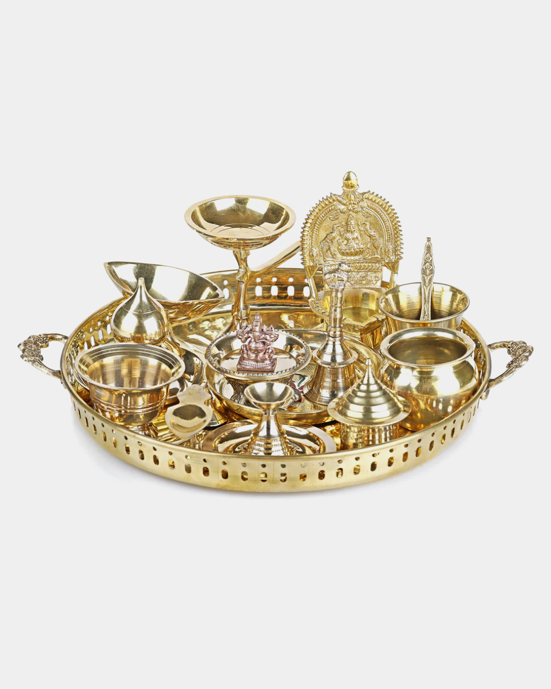 Brass Puja Thali Set