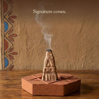 Heritage Celebration Collection – Signature Temple Incense Cones Inspired by 6 Indian Heritage Art Forms (72 Cones + Free Holder)