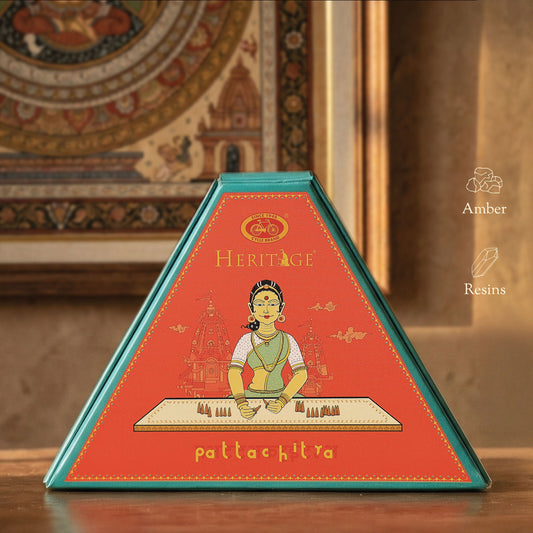 Heritage Celebration Collection – Signature Temple Incense Cones Inspired by 6 Indian Heritage Art Forms (72 Cones + Free Holder)