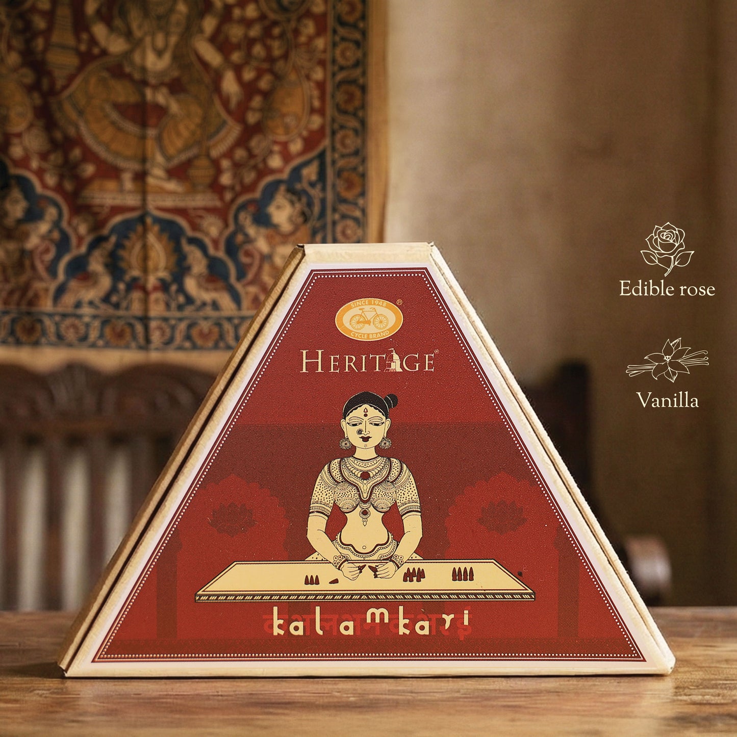 heritage celebration collection – signature temple incense cones inspired by 6 indian heritage art forms (72 cones + free holder)