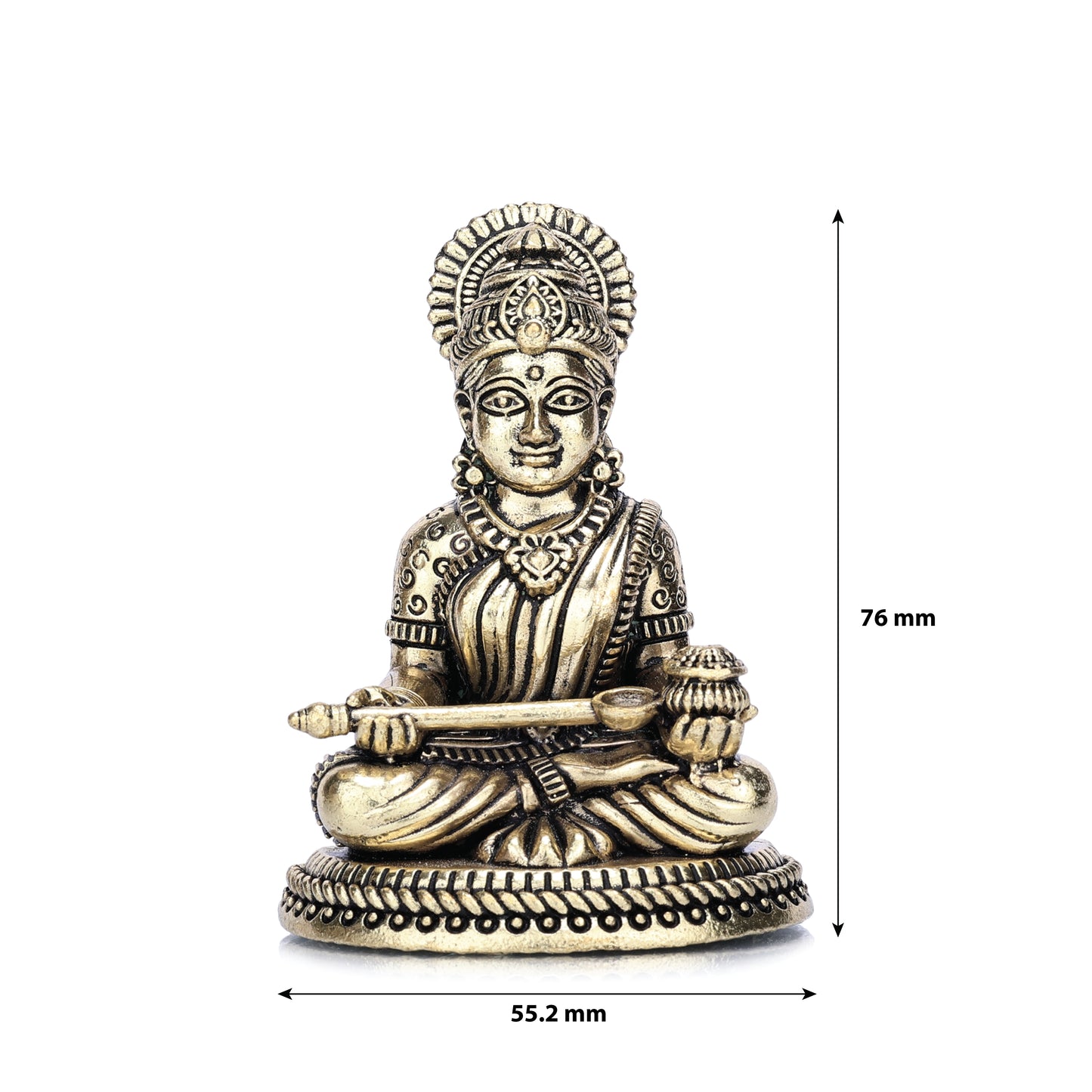 goddess annapoorni brass idol