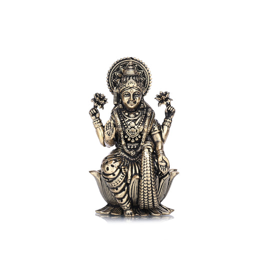 Goddess Dhanalakshmi Brass Idol