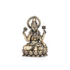 Goddess Lakshmi on Lotus Brass Idol - 2.5