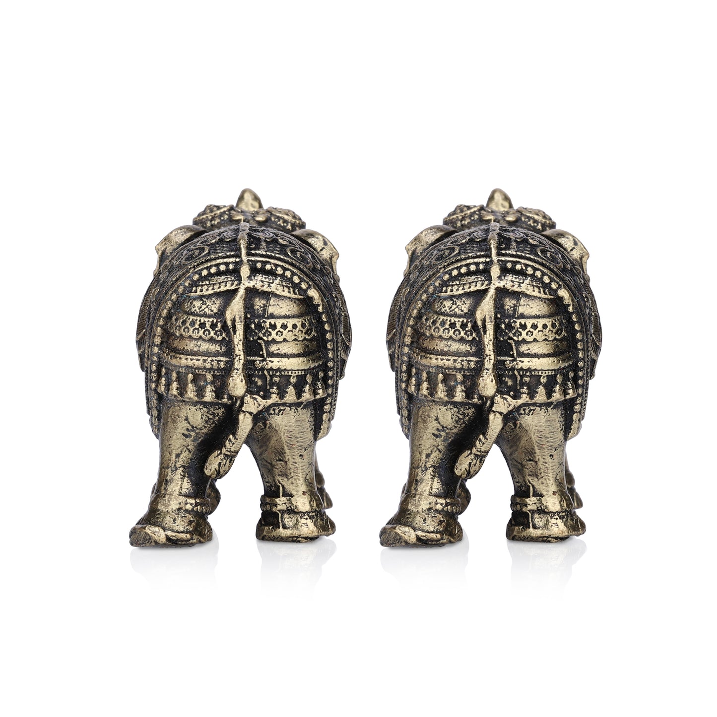 jodi elephant (big) brass idol