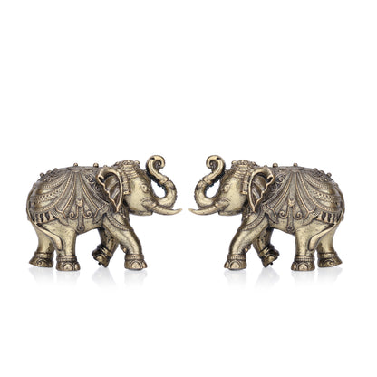 Jodi Elephant Brass Idol (Medium)
