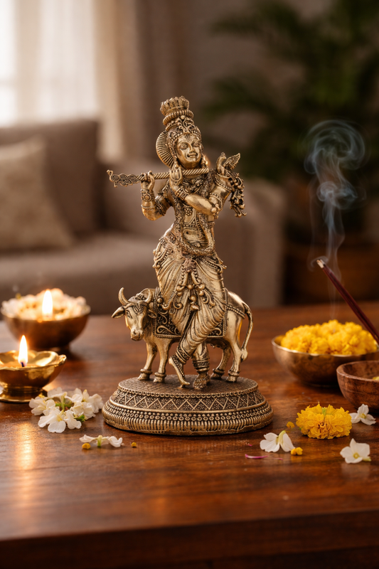 Lord Gopala Krishna Brass Idol
