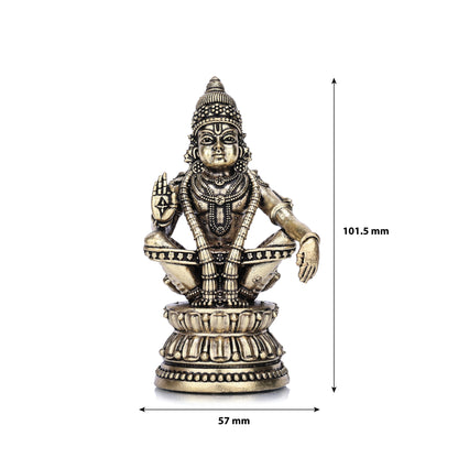 Lord Ayyappa Swamy Brass Idol