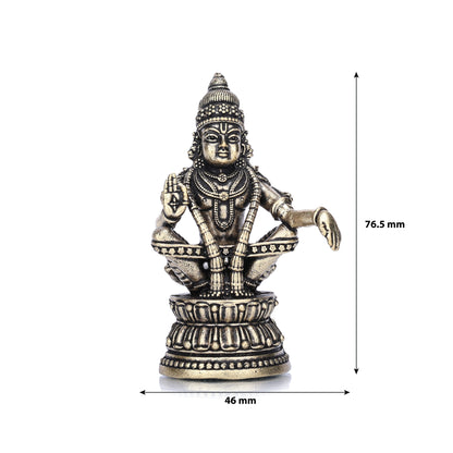 Lord Ayyappa Swamy Brass Idol