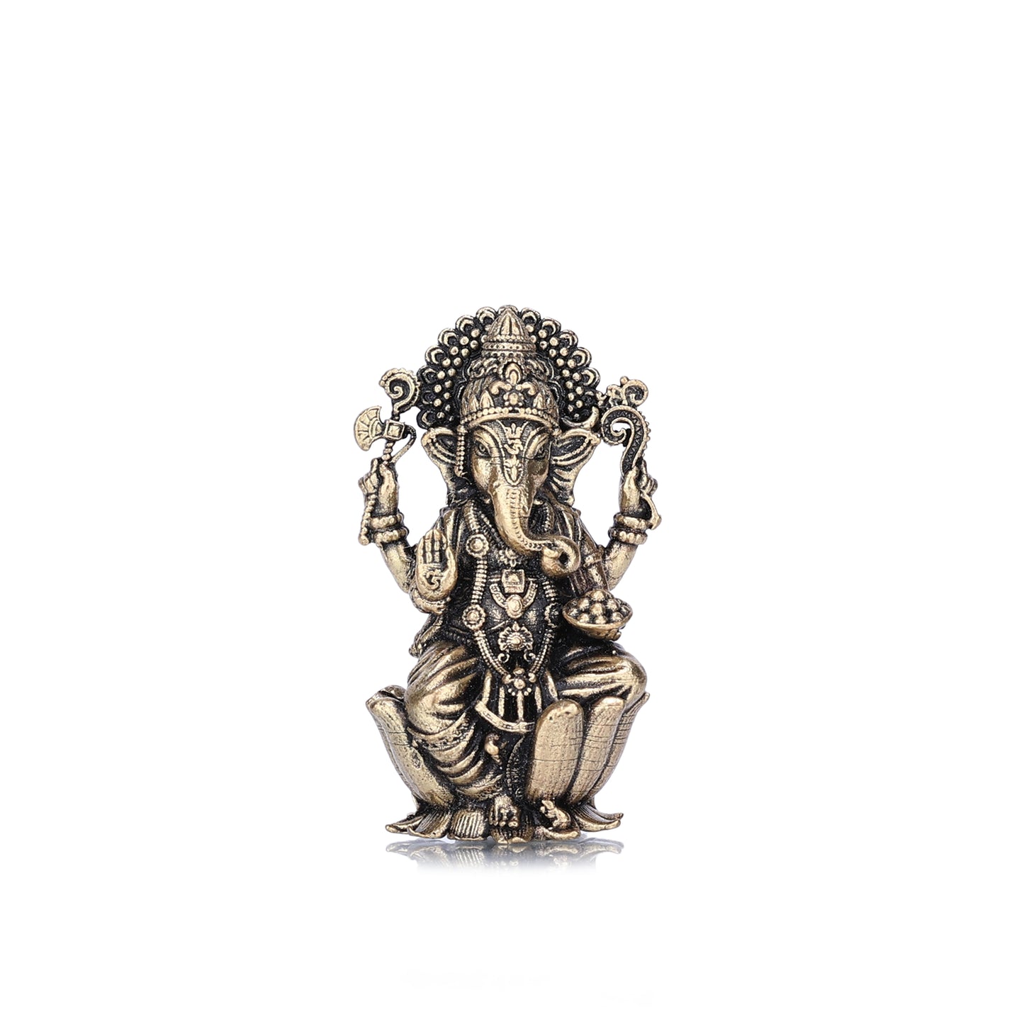 lord ganapathi on lotus