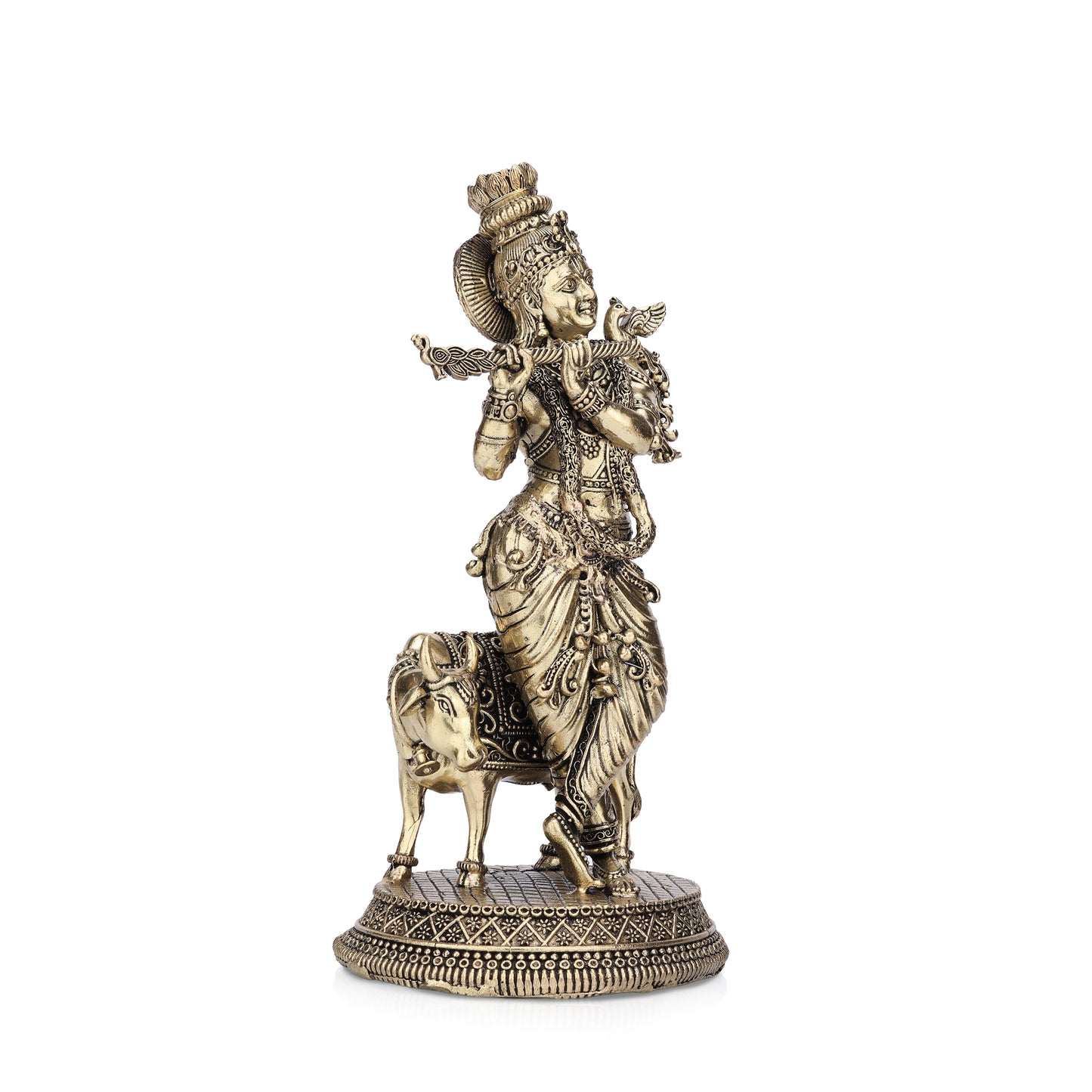 lord gopala krishna brass idol