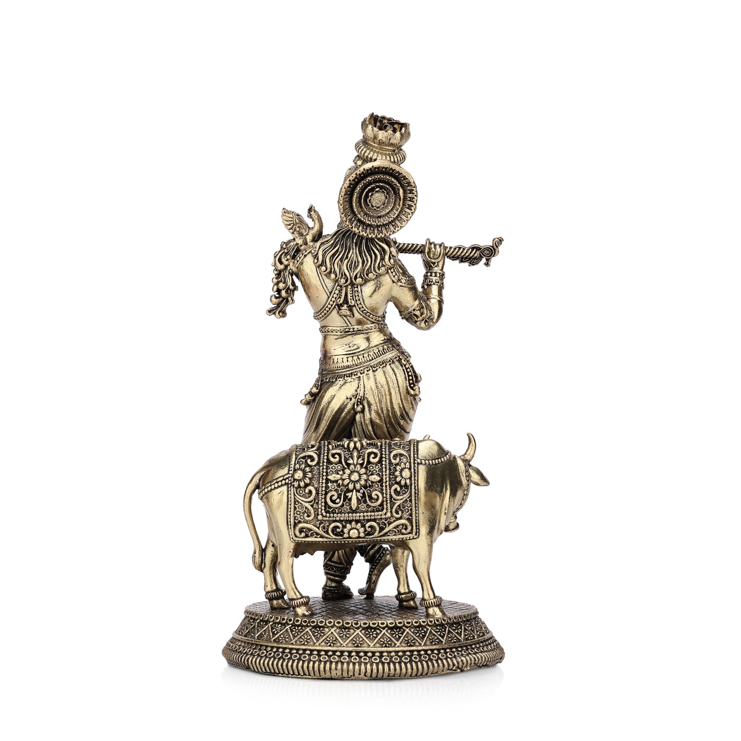 lord gopala krishna brass idol