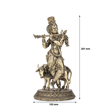 Lord Gopala Krishna Brass Idol