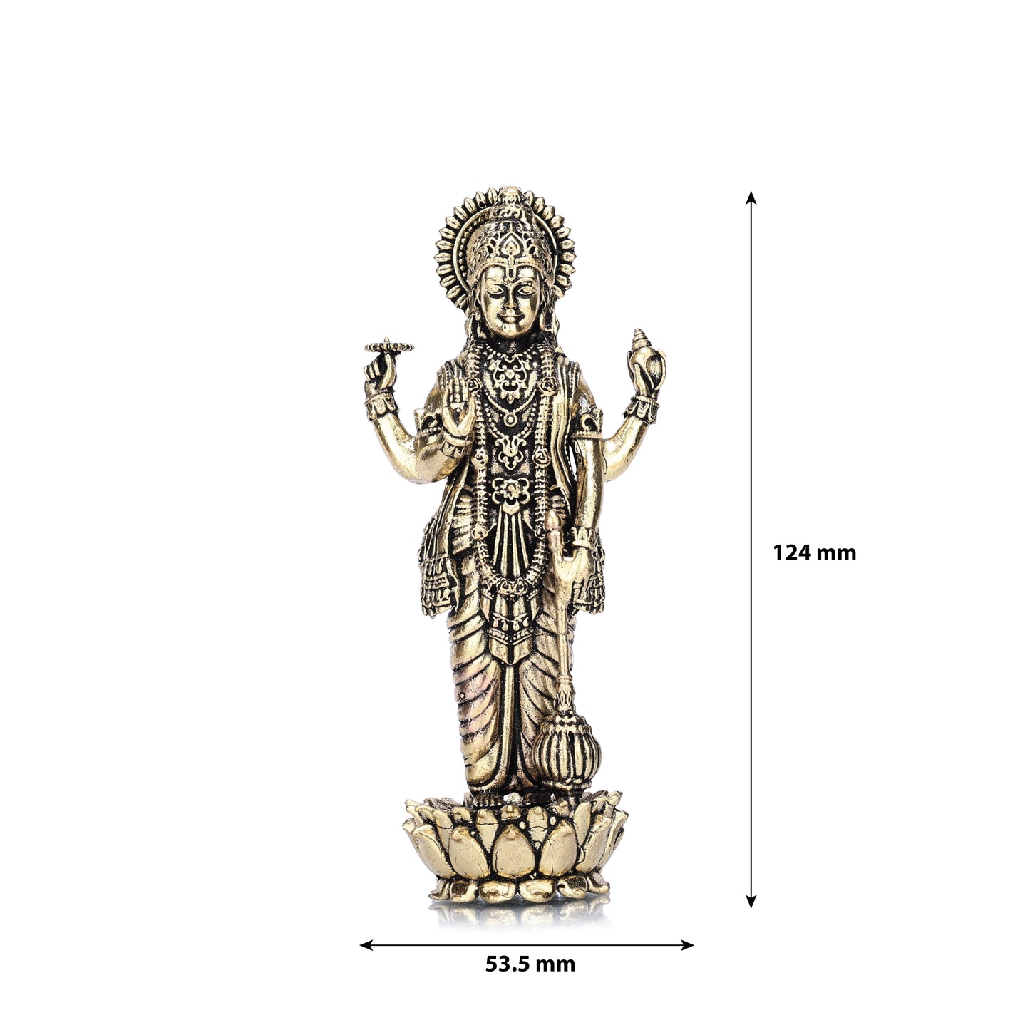 lord satyanarayana brass idol
