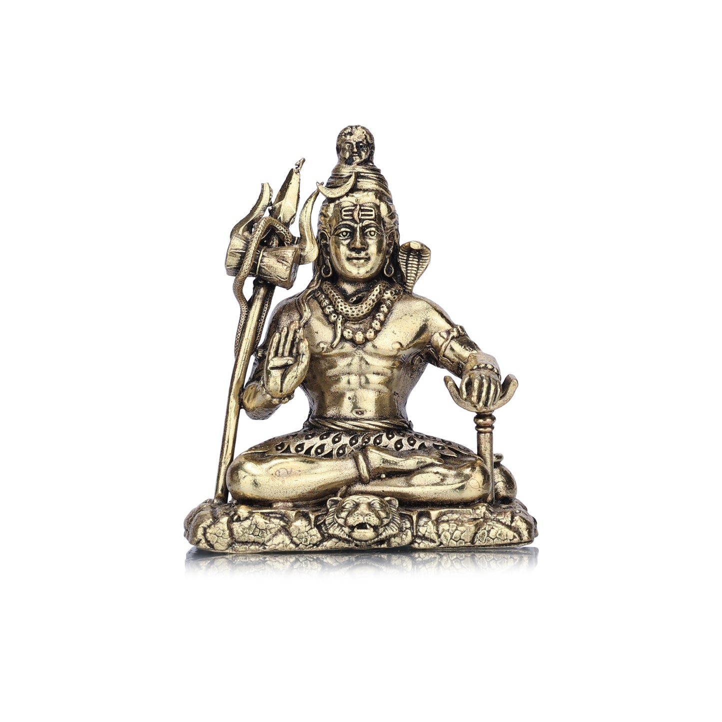 lord shiva brass idol