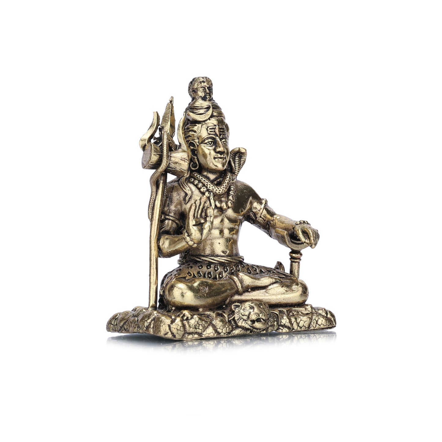lord shiva brass idol