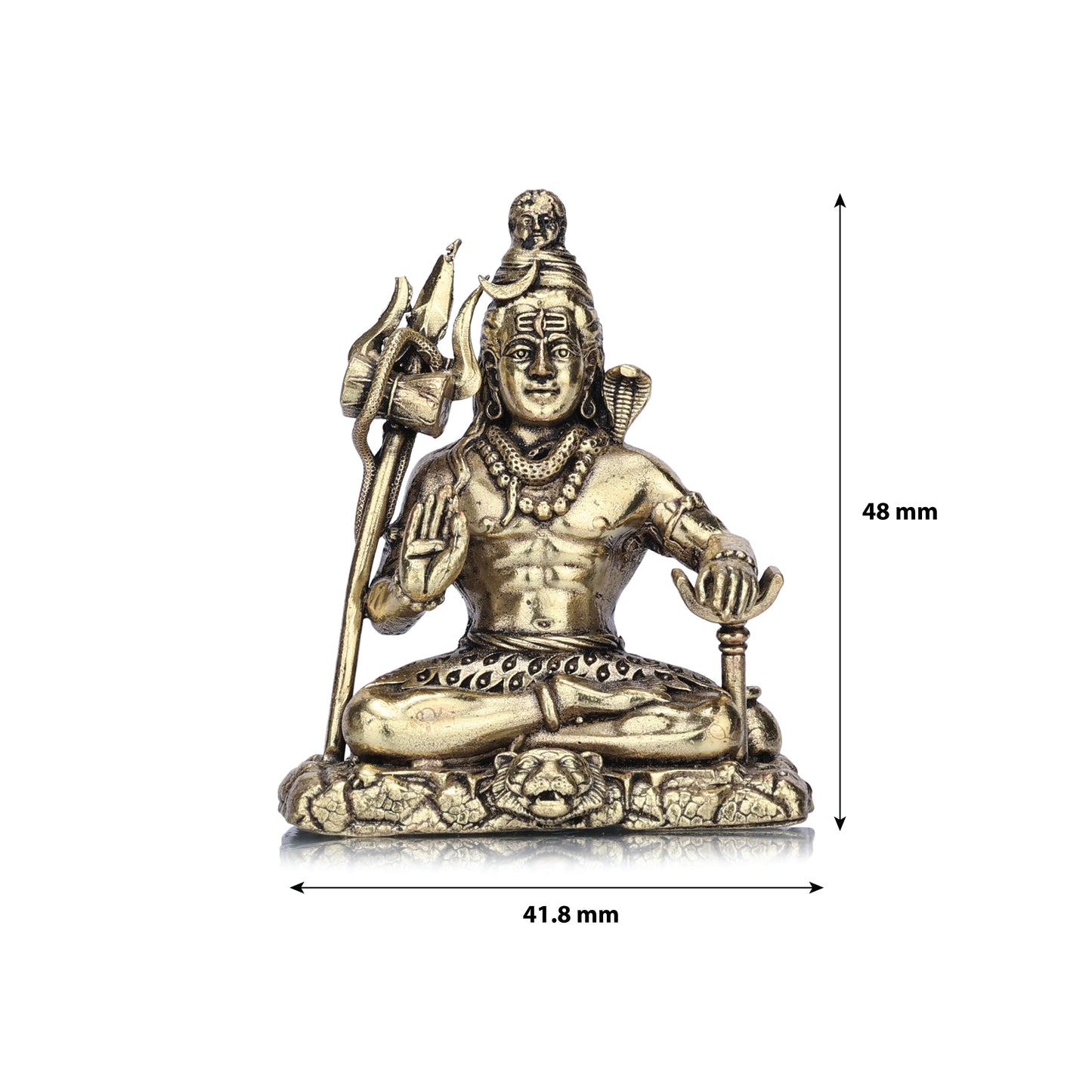 lord shiva brass idol