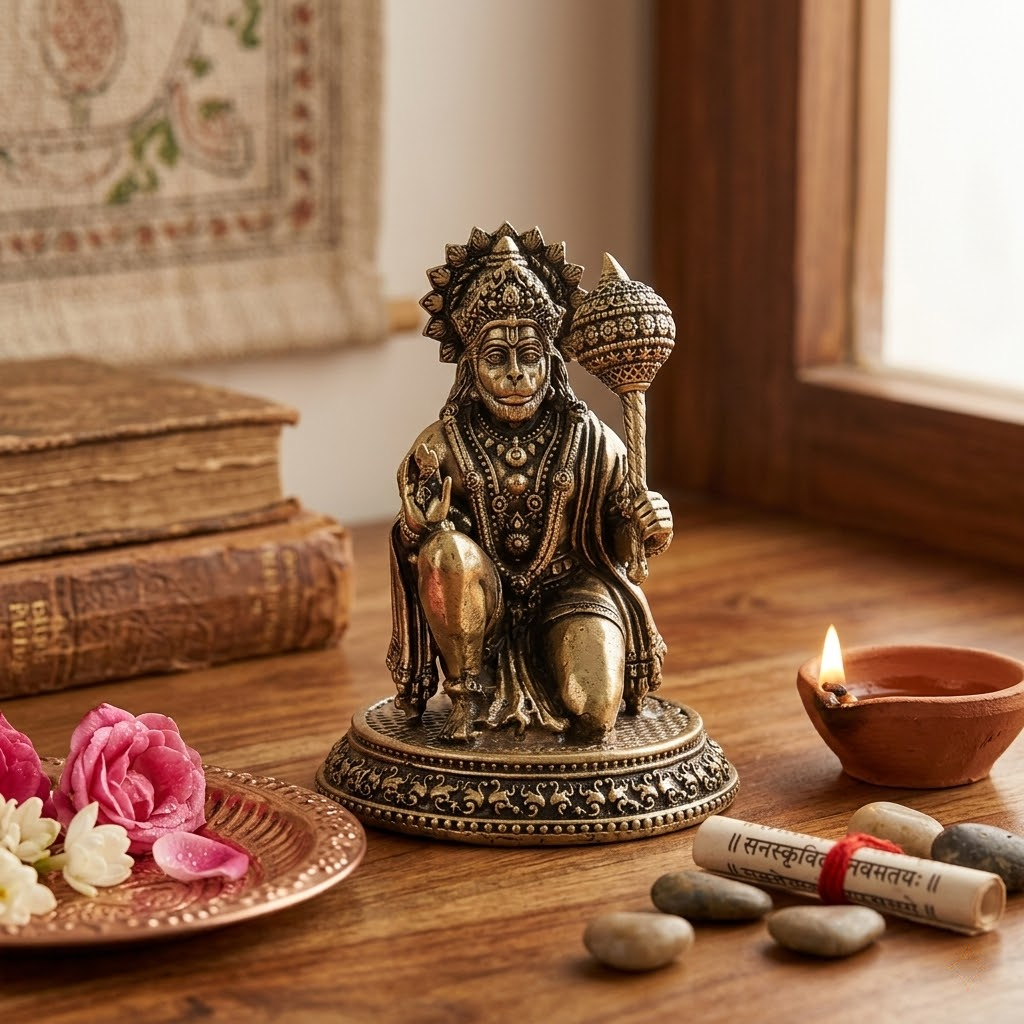 lord hanuman brass idol