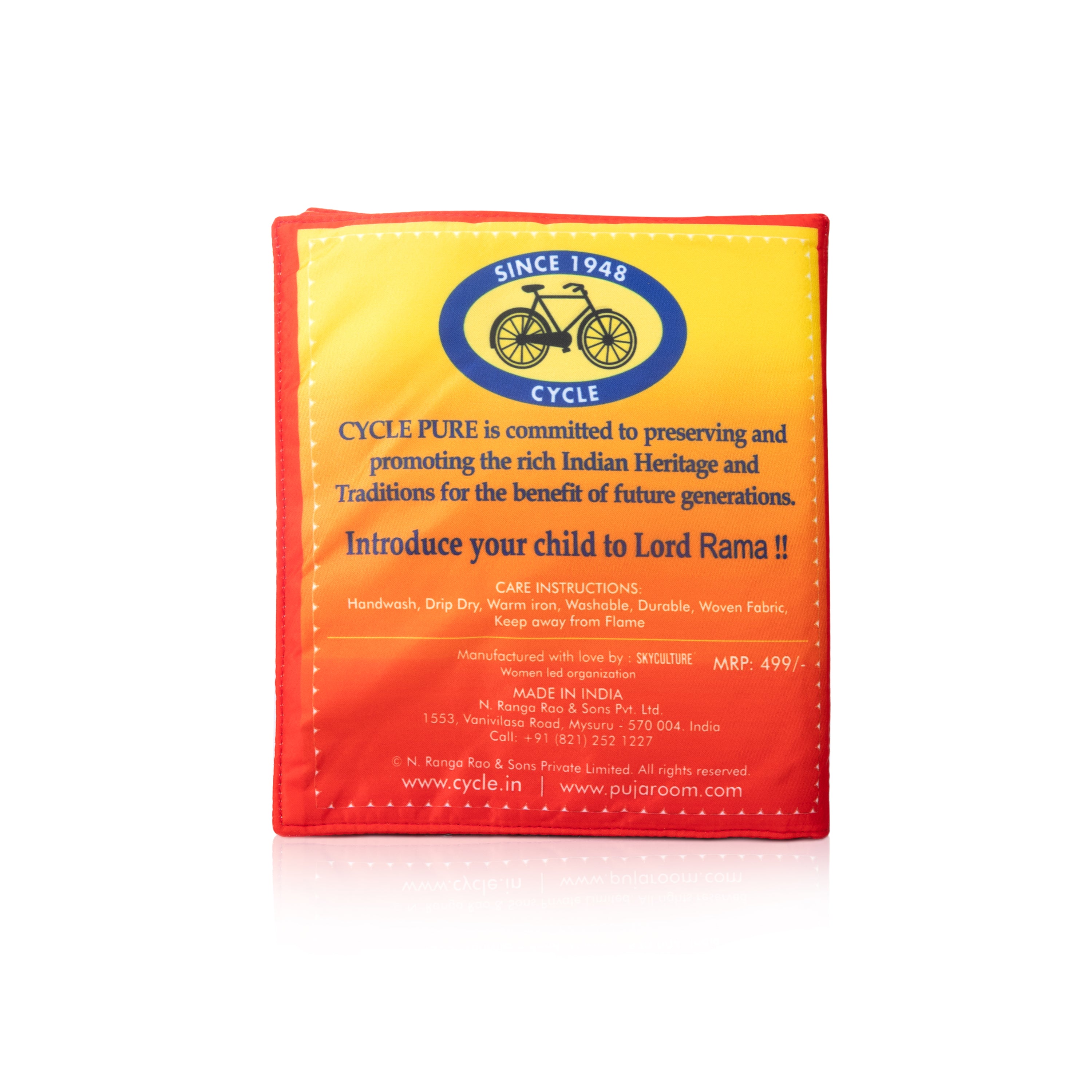 Cycle Heritage Series Sri Rama Cloth Book (Washable and Reusable)