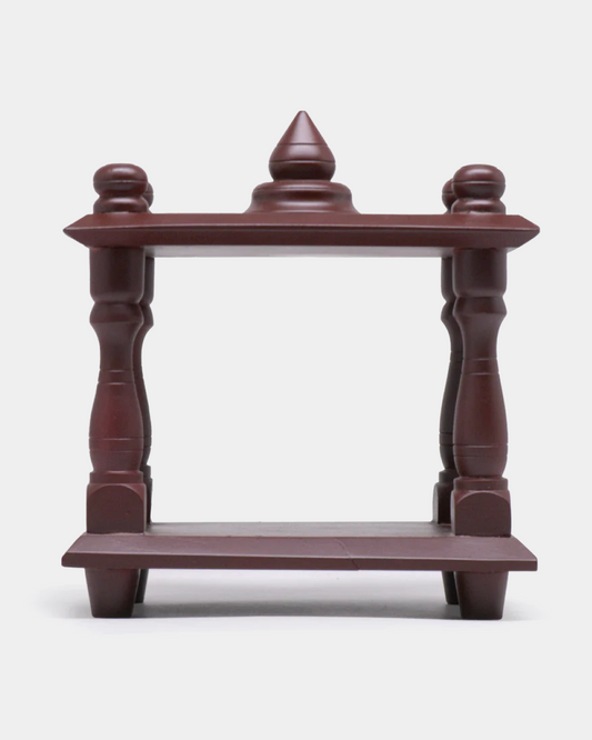 Small Wooden Mantapa - Brown Finish