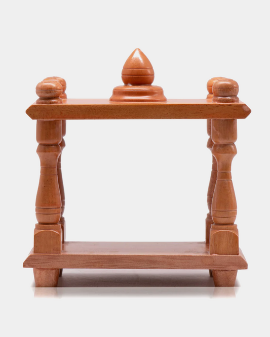 Small Wooden Mantapa - Natural Finish