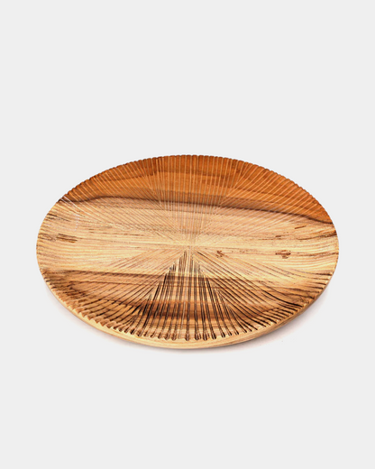 Teak Rough Plate 10" (25.5 cm)