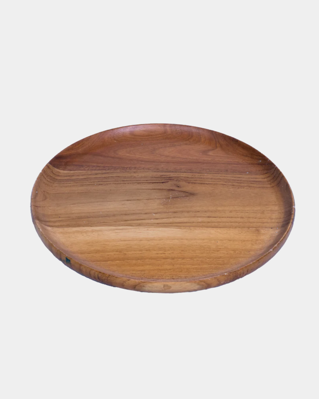 teak smooth plates taper 17cm